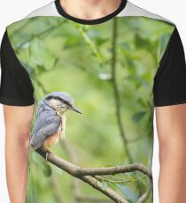 Nuthatch (Sitta europaea) Graphic T-Shirt