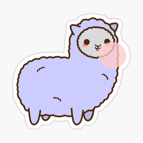 Kawaii Alpaca Stickers | Redbubble