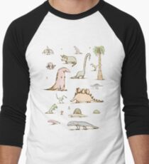 Dinosaurs Men's Baseball ¾ T-Shirt