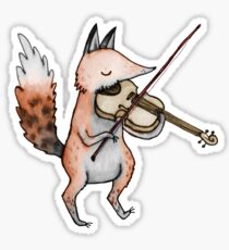 Pegatina Violín Fox