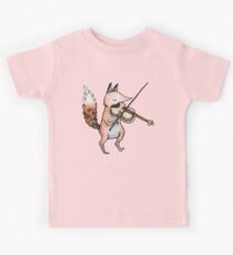 Violin Fox Kids Tee