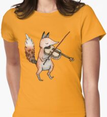 Violin Fox Women's Fitted T-Shirt