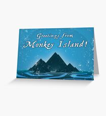 Greetings from Monkey Island Greeting Card