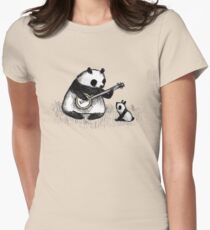 Banjo Panda Women's Fitted T-Shirt