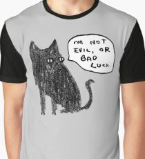 Black Cats Aren't Evil Graphic T-Shirt