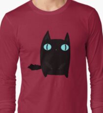 Fat Black Cat Long Sleeve T-Shirt