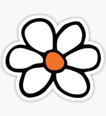 Hippie flower cartoon Sticker