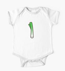 Cute spring onion Short Sleeve Baby One-Piece