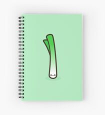 Cute spring onion Spiral Notebook