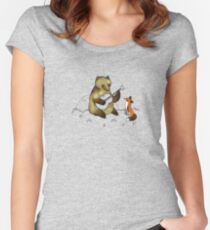 Bear & Fox Women's Fitted Scoop T-Shirt