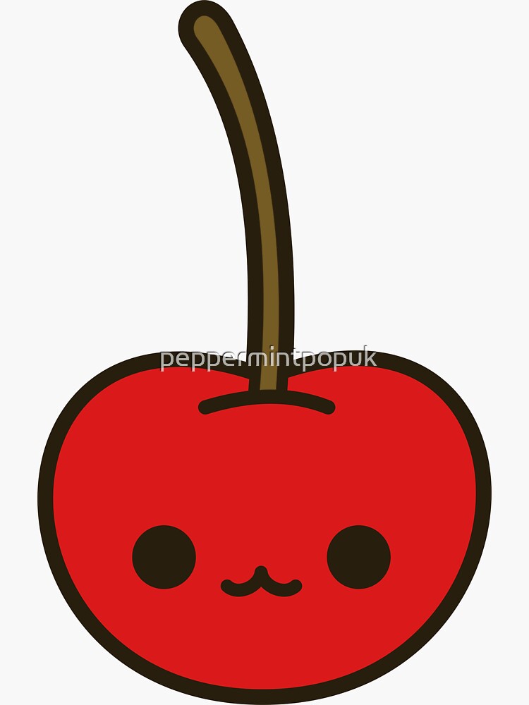 Cute Cherry Sticker By Peppermintpopuk Redbubble