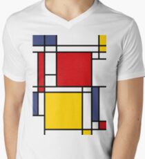 Mondrian Men's V-Neck T-Shirt