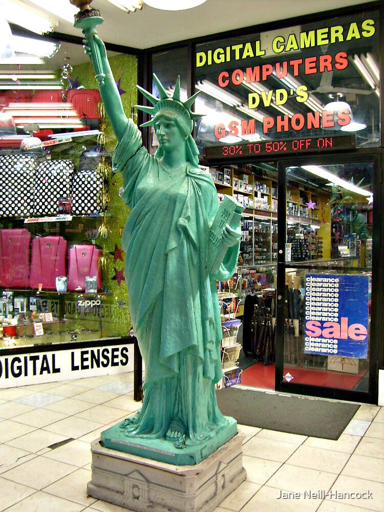 "Replica Statue of Liberty outside of the Electronics ...
