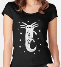 Axolotl Print Women's Fitted Scoop T-Shirt