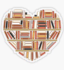 Pegatina transparente I Heart Books