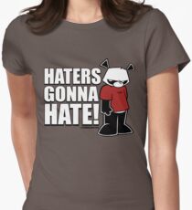 Pissed OFF Panda Haters Gonna Hate Women's Fitted T-Shirt