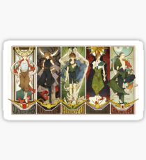 Gundam wing pilots Sticker