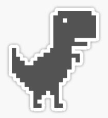 Pixel T-Rex Sticker