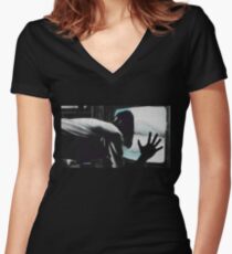 VideoDrome - Test Women's Fitted V-Neck T-Shirt