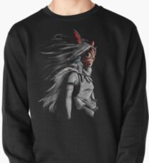 Mononoke Wolf Anime Tra Digital Painting Pullover