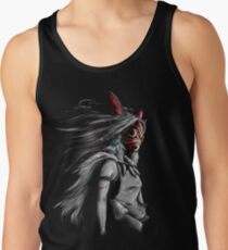 Mononoke Wolf Anime Tra Digital Painting Tank Top