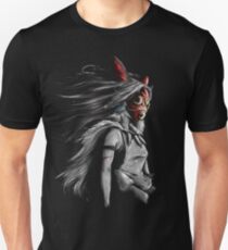 Mononoke Wolf Anime Tra Digitale Malerei Unisex T-Shirt