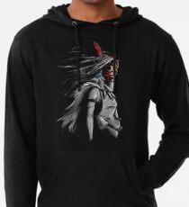 Mononoke Wolf Anime Tra Digitale Malerei Leichter Hoodie