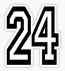 24, TEAM, SPORTS, NUMBER 24, TWENTY, FOUR, Competition, Sticker