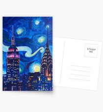 Postales Starry Night in New York - Van Gogh inspired