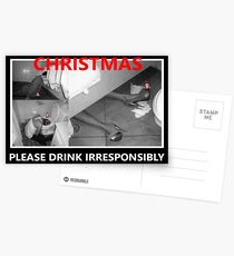 Christmas drinking Postcards