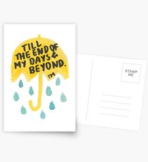 HIMYM: "Till the end" Postcards