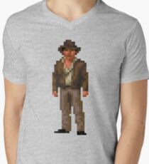Indiana Jones and The Fate of Atlantis #01 Men's V-Neck T-Shirt