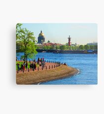 Spring Sights Across the Splitting Neva Metal Print