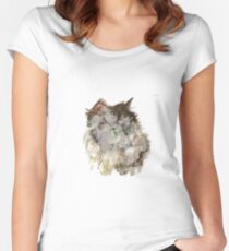 Black Cat Women's Fitted Scoop T-Shirt