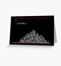 Math problem Greeting Card
