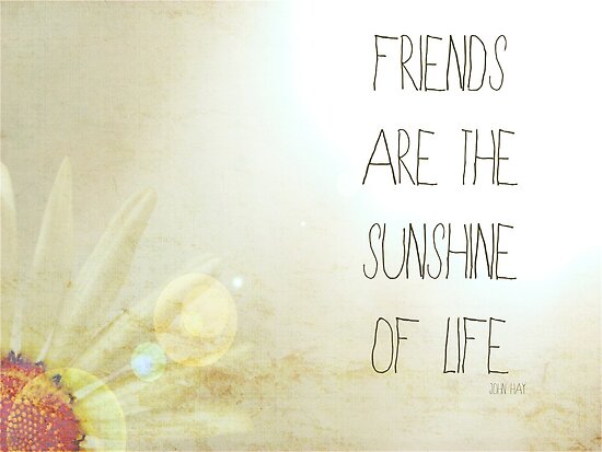 "Sunshine & Friendship." Posters by Vintageskies | Redbubble