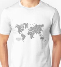 Bike Atlas Black Unisex T-Shirt