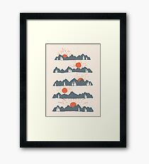 Sonnenaufgänge ... Sonnenuntergänge ... Gerahmtes Wandbild