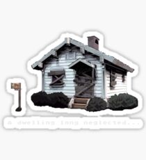 A dwelling long neglected... Sticker
