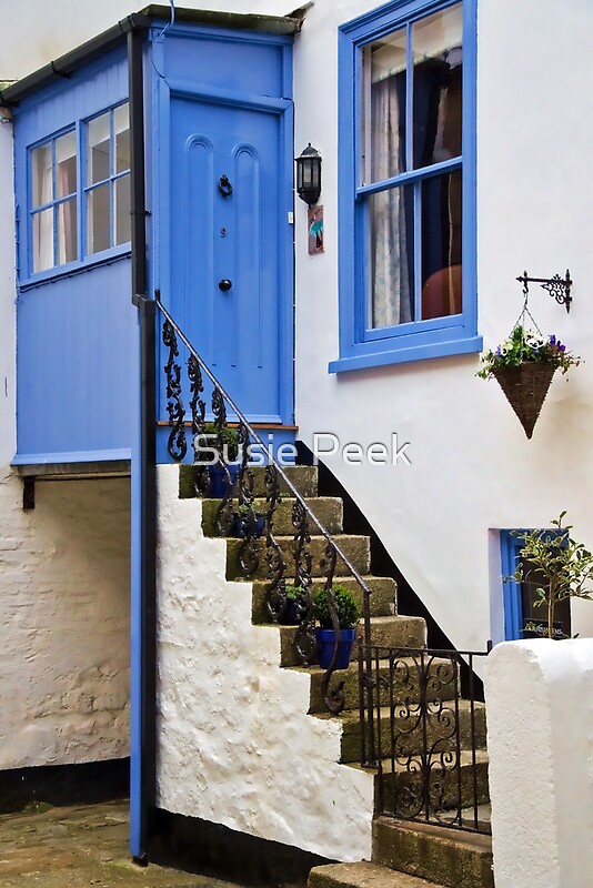 "Ebb Tide Cottage St Ives" by Susie Peek Redbubble