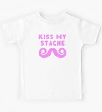 Kiss My Stache Kinder T-Shirt