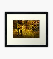 Bicyclist and Pedestrians No.9 Framed Print
