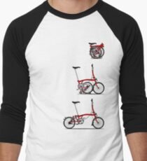 I Love My Folding Brompton Bike Men's Baseball ¾ T-Shirt