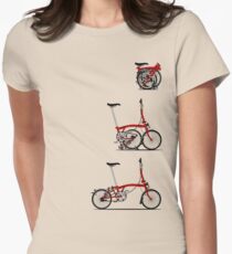 I Love My Folding Brompton Bike Women's Fitted T-Shirt