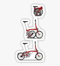 I Love My Folding Brompton Bike Sticker