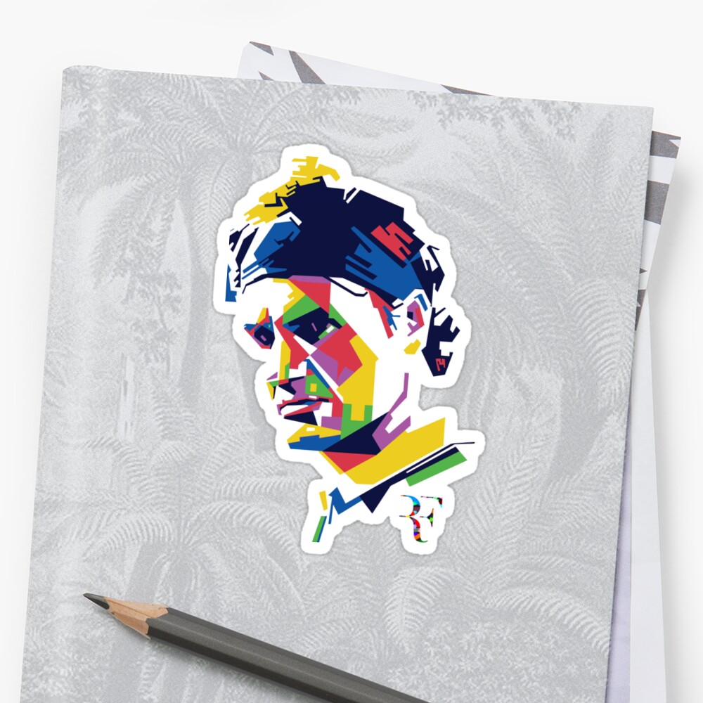 "Roger Federer art" Sticker by SWaPiTorK | Redbubble