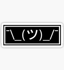 Shrug emoticon ¯_(ツ)_/¯ Sticker