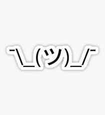 Shrug emoticon ¯_(ツ)_/¯ Sticker