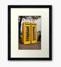 Telephone Yellow! Framed Print
