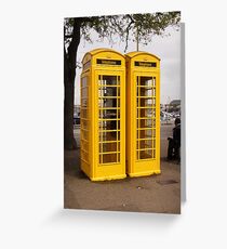 Telephone Yellow! Greeting Card